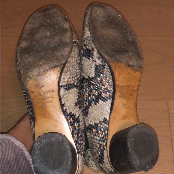 ISABEL MARANT Python leather boots - Picture 4 of 8